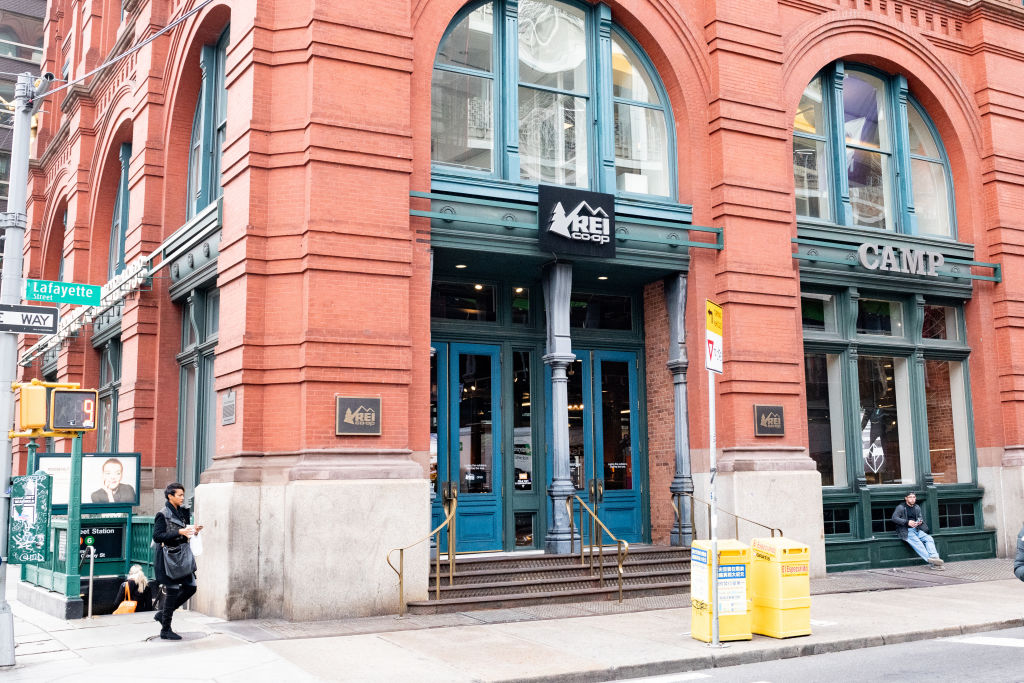 NEW YORK, NY, UNITED STATES - 2018/10/23: REI (Recreational Equipment, Inc., aka REI Co-op) store in the SoHo neighbourhood of New York City. (Photo by Michael Brochstein/SOPA Images/LightRocket via Getty Images)