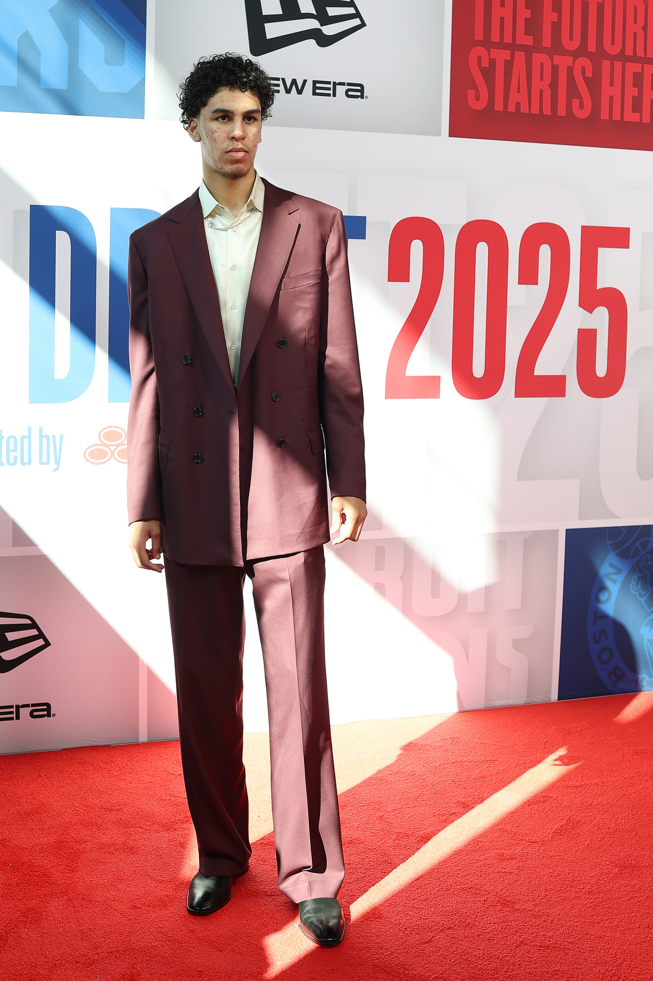 NEW YORK, NEW YORK - JUNE 25: Will Riley poses on the red carpet prior to the 2025 NBA Draft - Round One at Barclays Center on June 25, 2025 in New York City. NOTE TO USER: User expressly acknowledges and agrees that, by downloading and/or using this photograph, user is consenting to the terms and conditions of the Getty Images License Agreement. . (Photo by Sarah Stier/Getty Images)