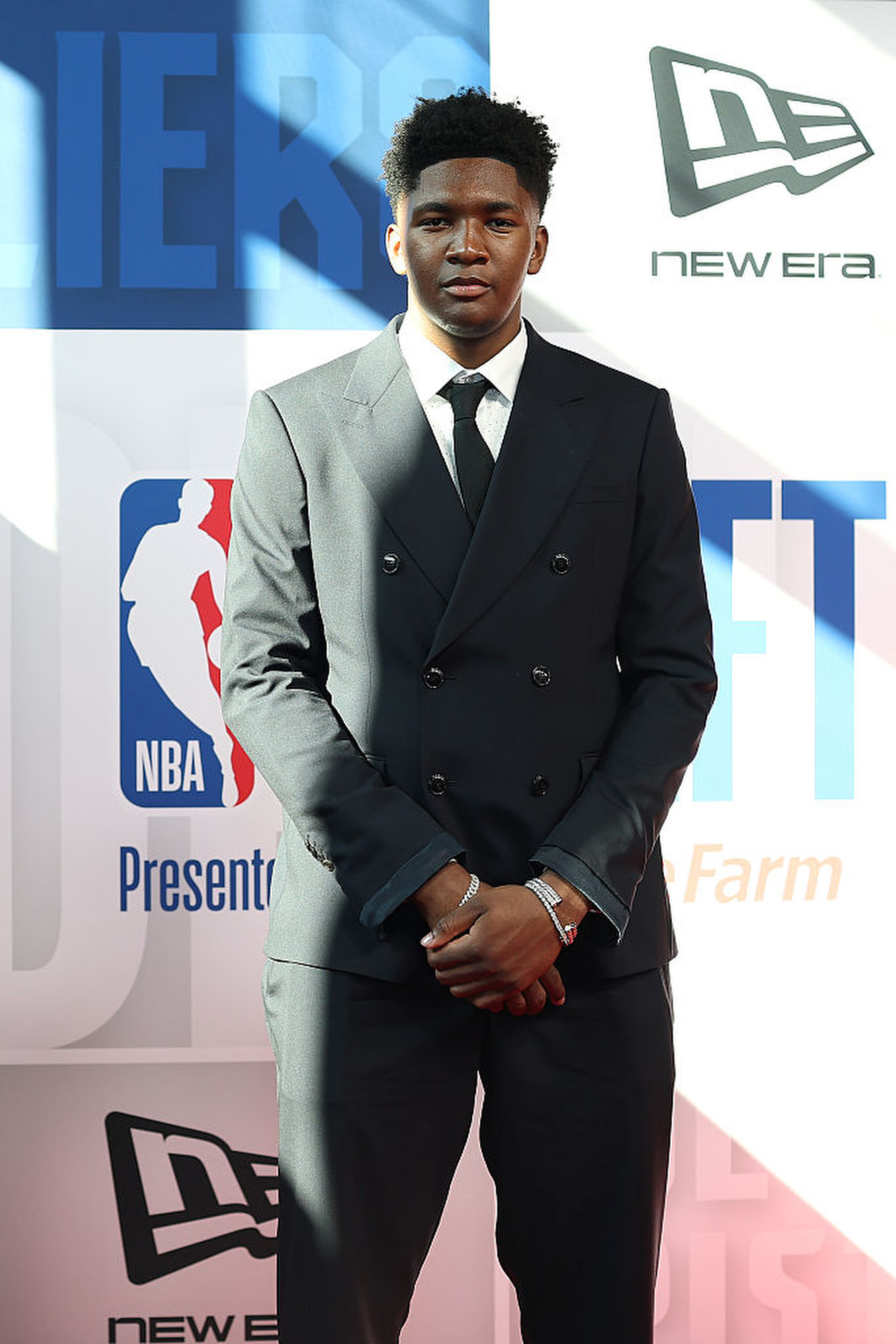 NEW YORK, NEW YORK - JUNE 25: Derik Queen poses on the red carpet prior to the first round of the 2025 NBA Draft at Barclays Center on June 25, 2025 in the Brooklyn borough of New York City. NOTE TO USER: User expressly acknowledges and agrees that, by downloading and/or using this photograph, user is consenting to the terms and conditions of the Getty Images License Agreement. (Photo by Sarah Stier/Getty Images)