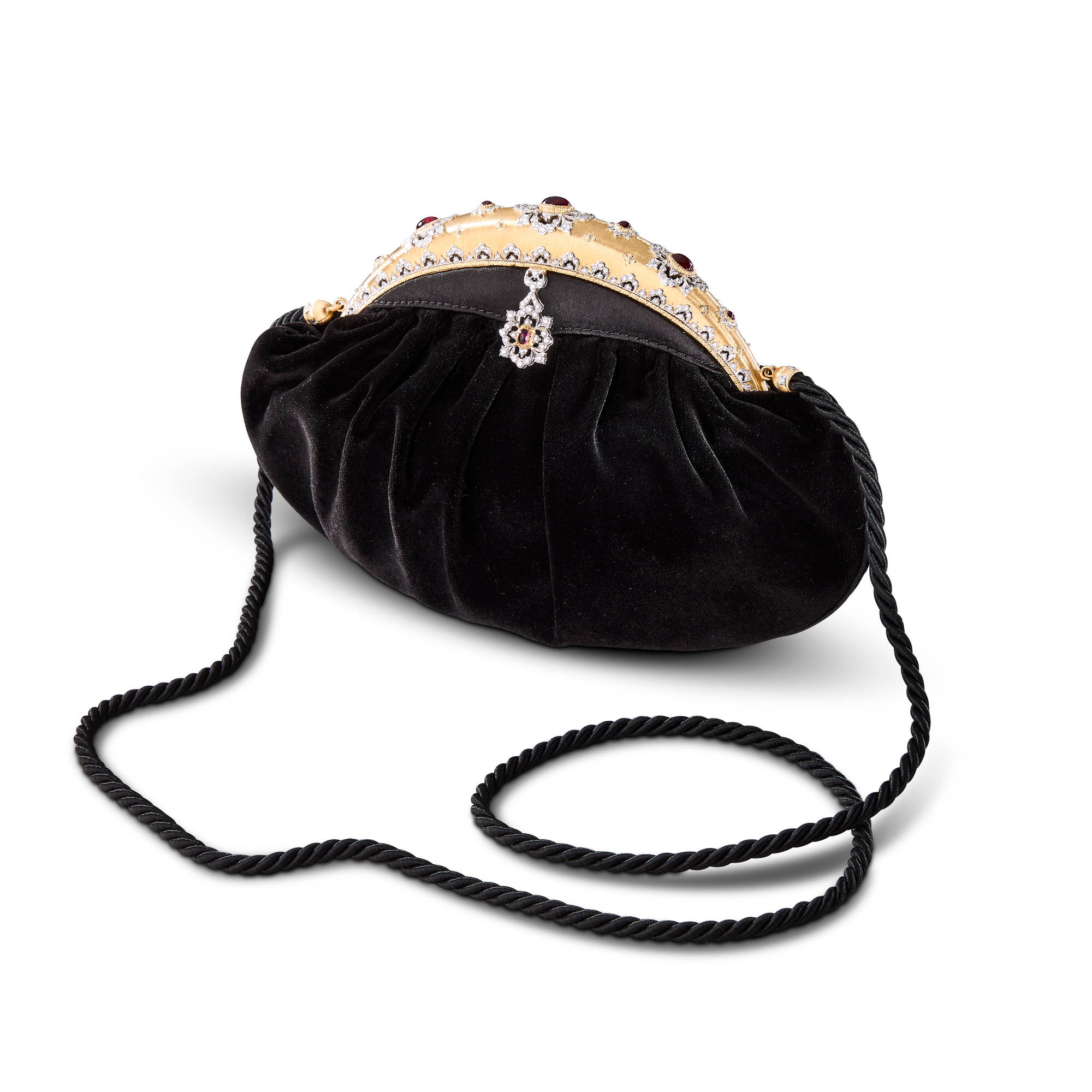 Black Silk Evening bag