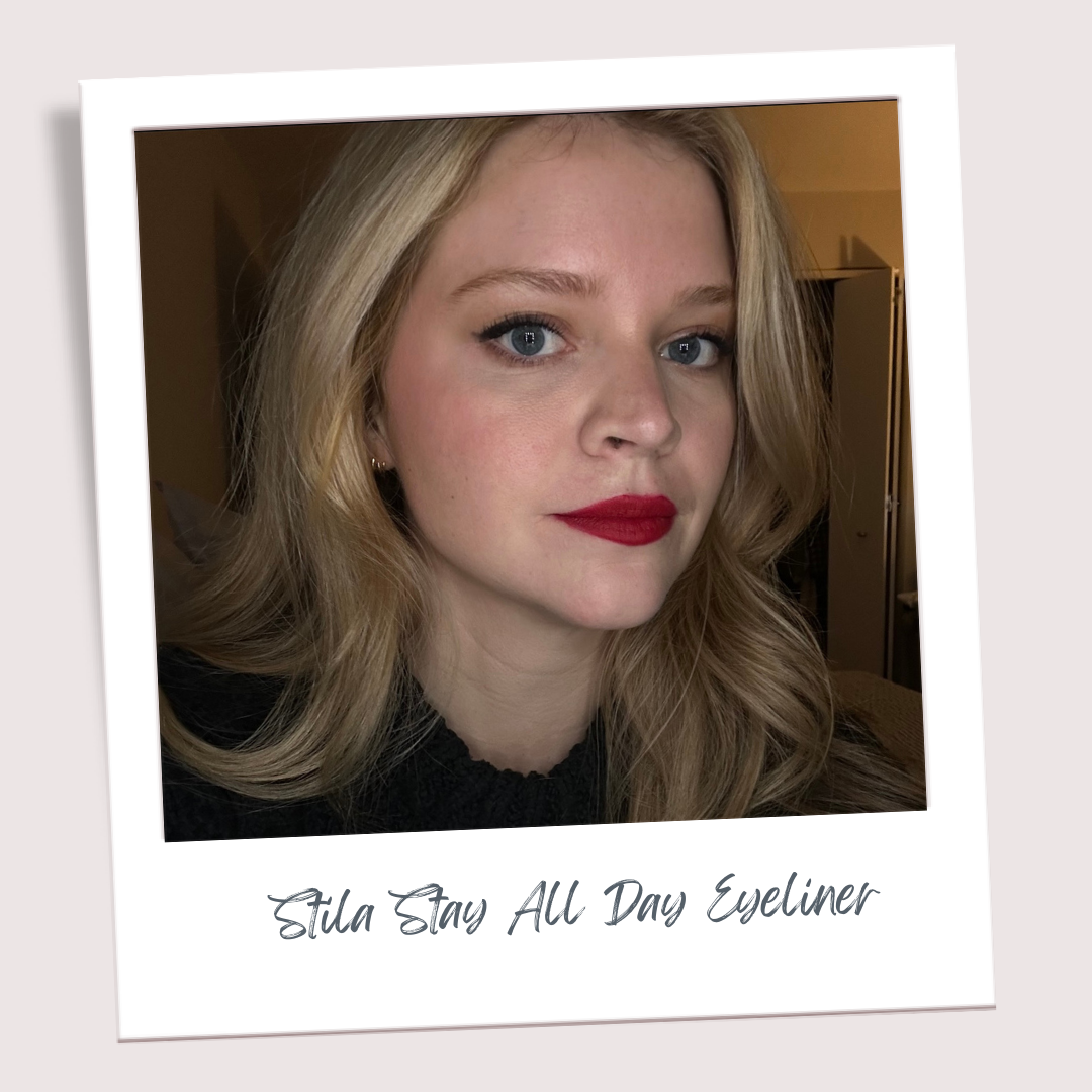 editor testing stila waterproof eyeliner