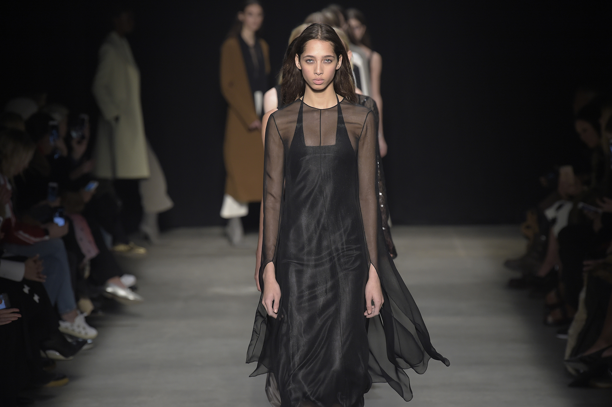 Models on the catwalk