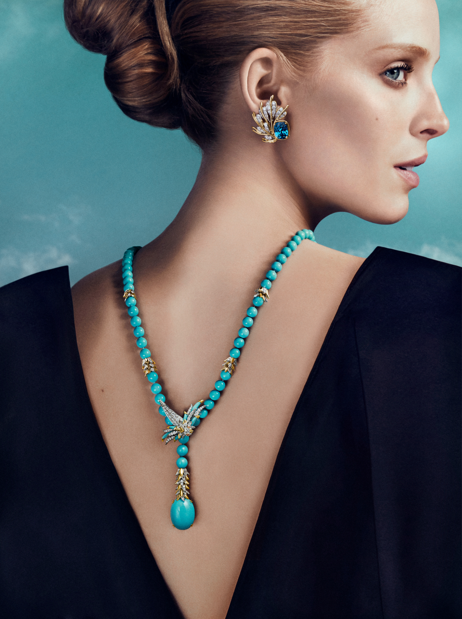 Abby Champion in Tiffany & Co.'s new Bird on the Rock campaign.