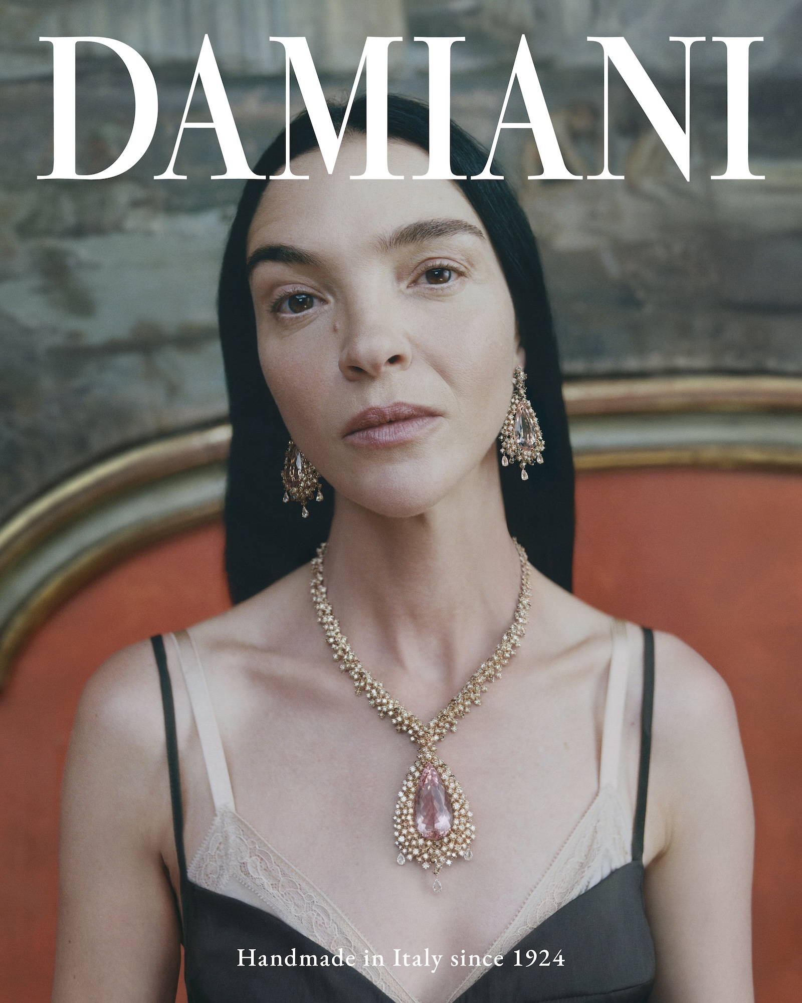 Mariacarla Boscono fronts the latest Damiani ad campaign.