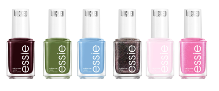 Wicked for good collaboration essie nail polish, movie merchandise