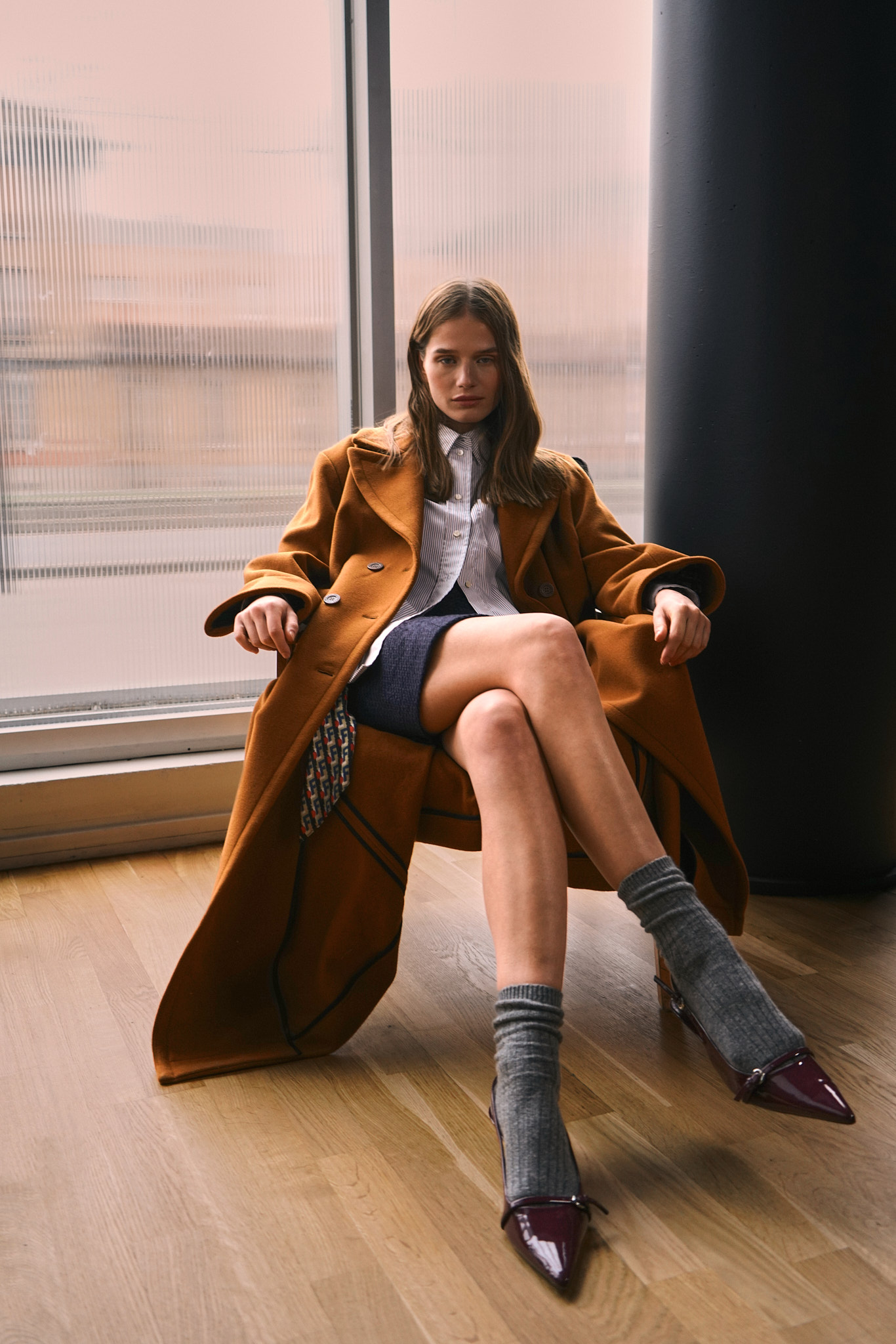 A look from Inès de la Fressange's fall 2025 collection