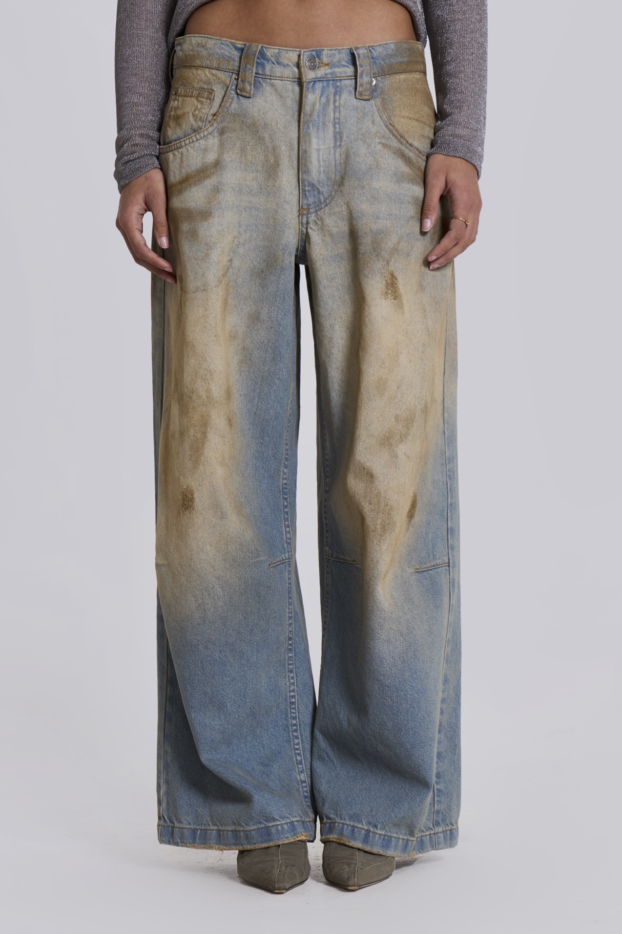 Jaded London Colossus Wide Leg Jeans