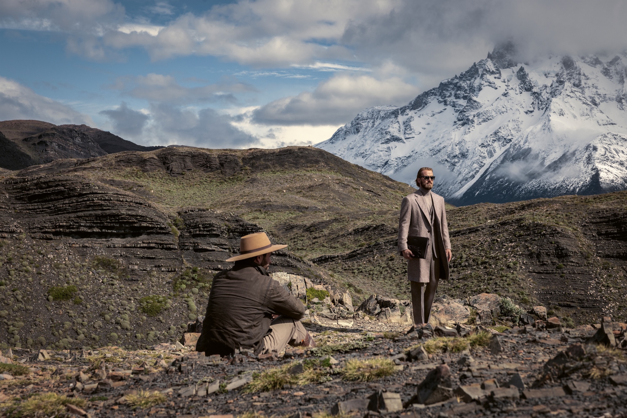 The Stefano Ricci fall 2026 collection and campaign in Patagonia and Tierra del Fuego.