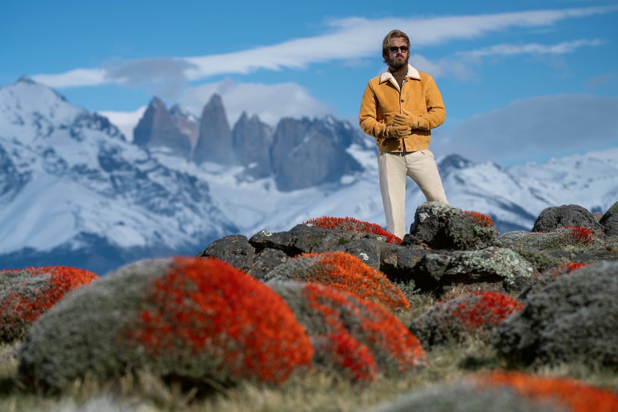 The Stefano Ricci fall 2026 collection and campaign in Patagonia and Tierra del Fuego.