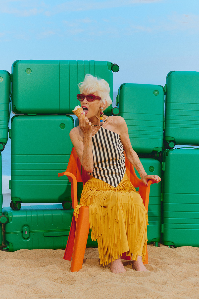 The Monos x Simon Miller travel capsule collection.